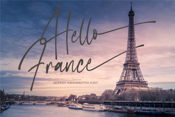 Hello France Font Poster 1