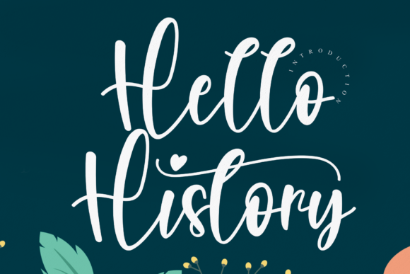 Hello History Font Poster 1