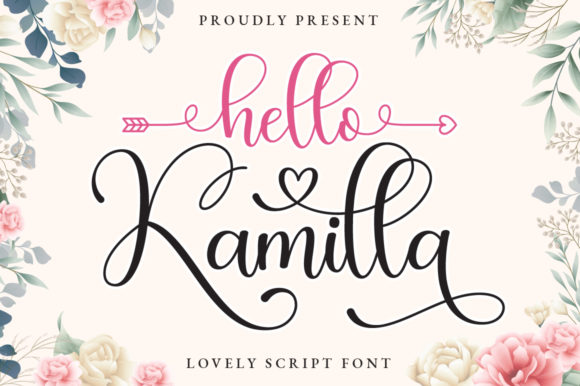 Hello Kamilla Font Poster 1