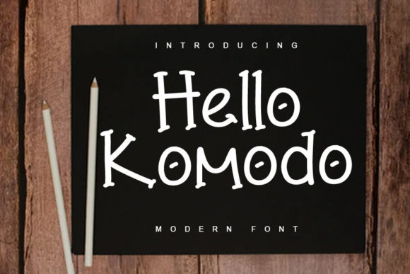 Hello Komodo Font Poster 1