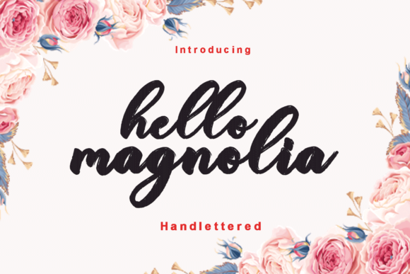 Hello Magnolia Font Poster 1