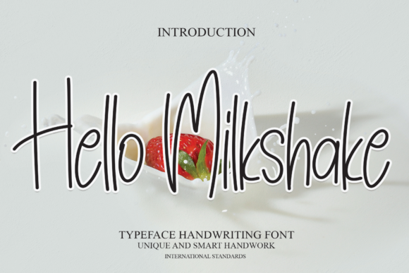 Hello Milkshake Font Poster 1