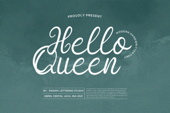 Hello Queen Font Poster 1