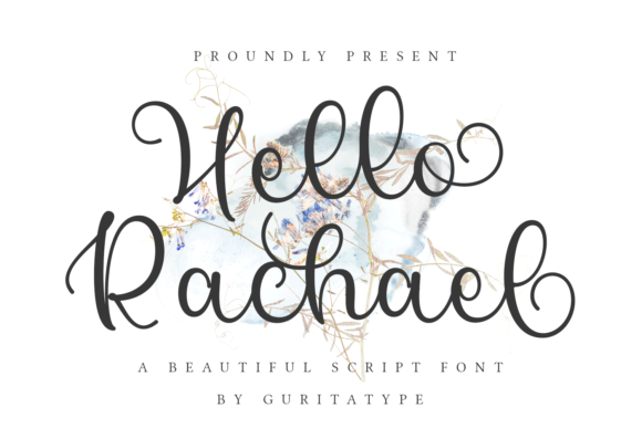 Hello Rachel Font Poster 1