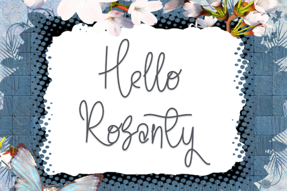 Hello Rosanty Font Poster 1