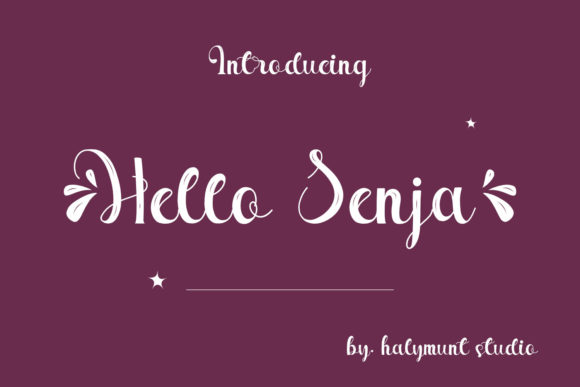 Hello Senja Font