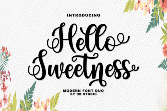 Hello Sweetness Font Poster 1