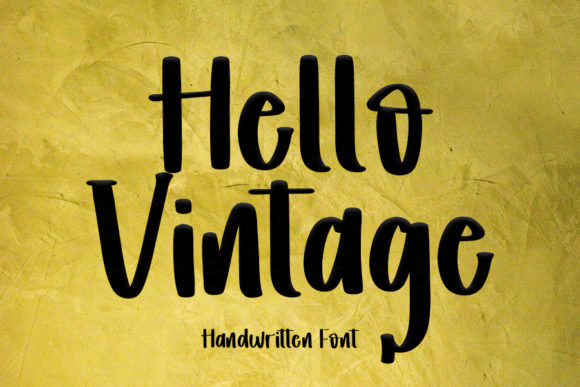 Hello Vintage Font