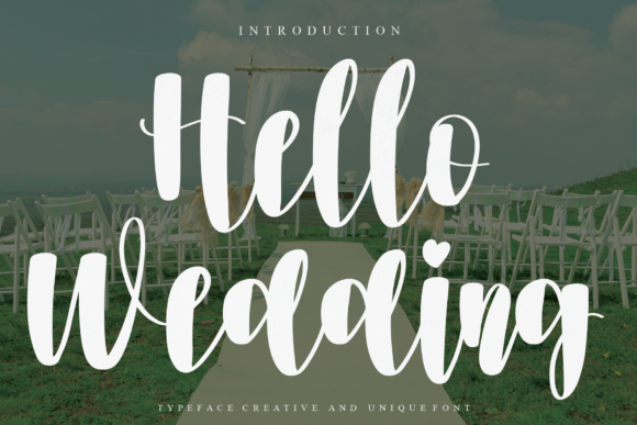 Hello Wedding Font Poster 1