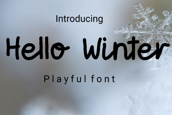 Hello Winter Font Poster 1