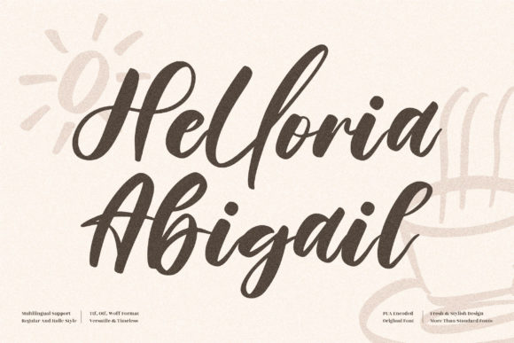 Helloria Abigail Font Poster 1