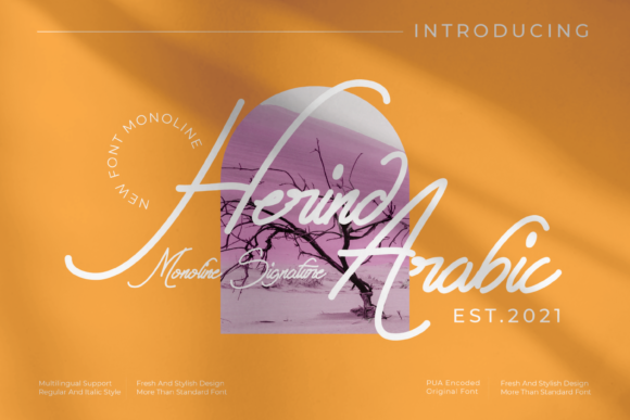 Herind Arabic Font Poster 1