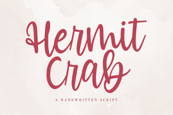 Hermit Crab Font Poster 1