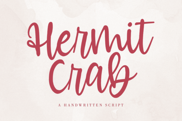 Hermit Crab Font Hermit Crab Font Poster 1