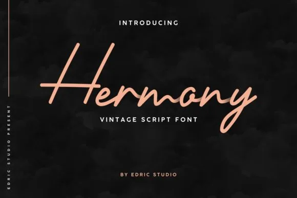 Hermony Font Hermony Font Poster 1
