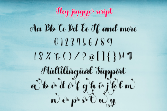 Hey Jinggo Font Poster 7