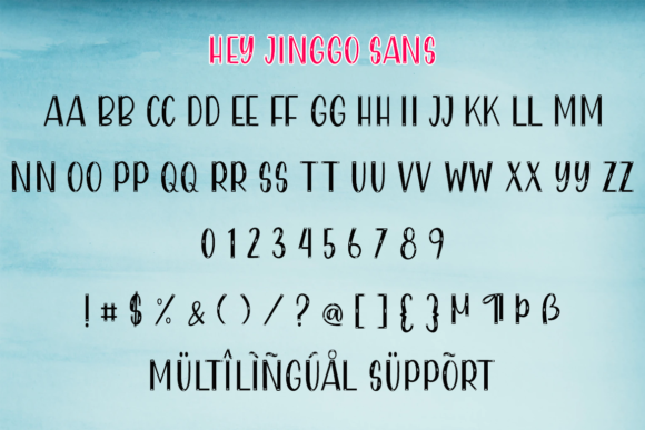 Hey Jinggo Font Poster 8