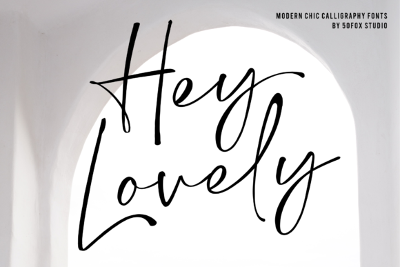 Hey Lovely Font Poster 1