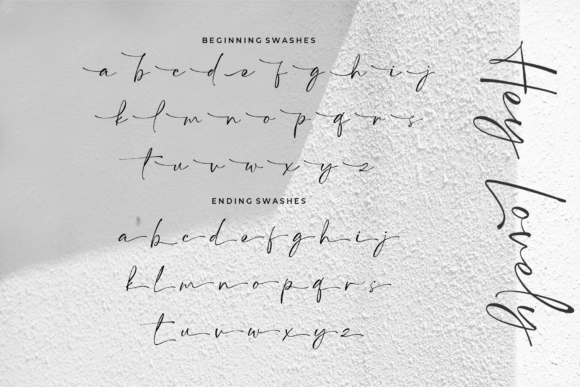 Hey Lovely Font Poster 15
