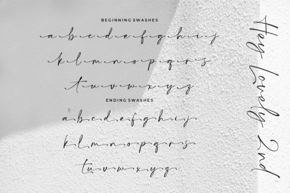 Hey Lovely Font Poster 17