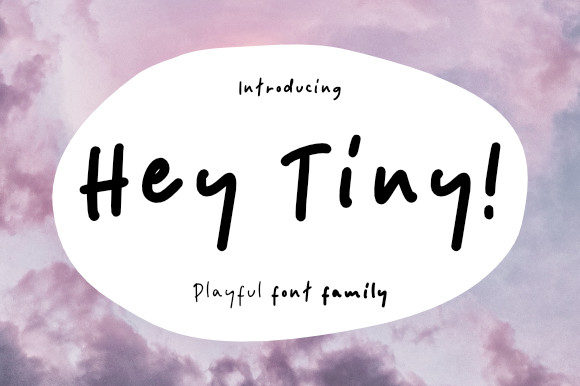 Hey Tiny Font Poster 1