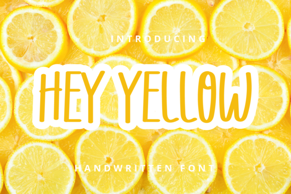 Hey Yellow Font Poster 1
