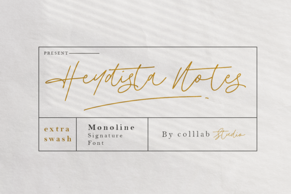 Heydista Notes Font Poster 1