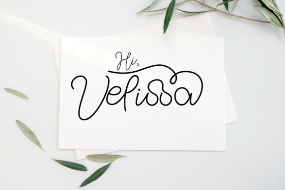 Hi Velissa Font Poster 1