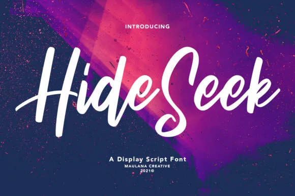 Hide Seek Font Hide Seek Font Poster 1