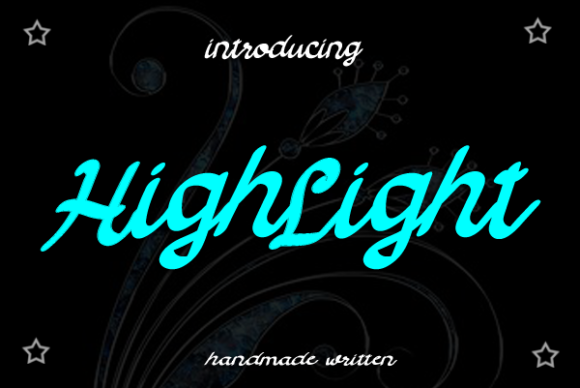 Highlight Font Highlight Font Poster 1