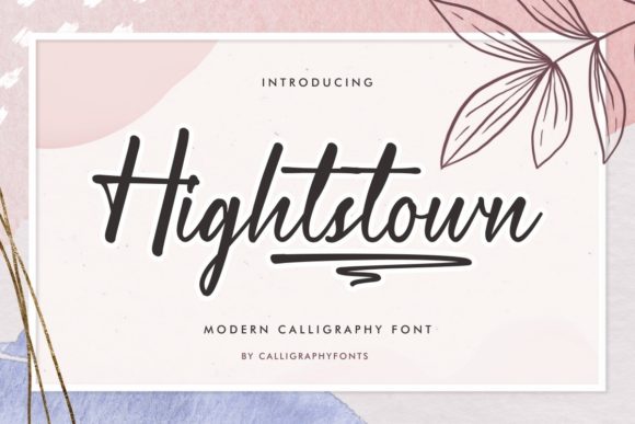 Hightstown Font Poster 1