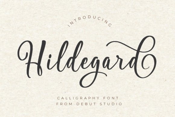 Hildegard Script Font Poster 1