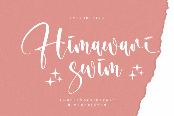 Himawari Swim Font Poster 1