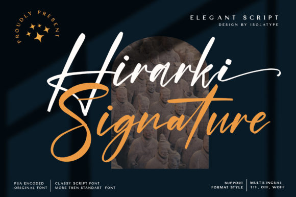 Hirarki Signature Font Poster 1