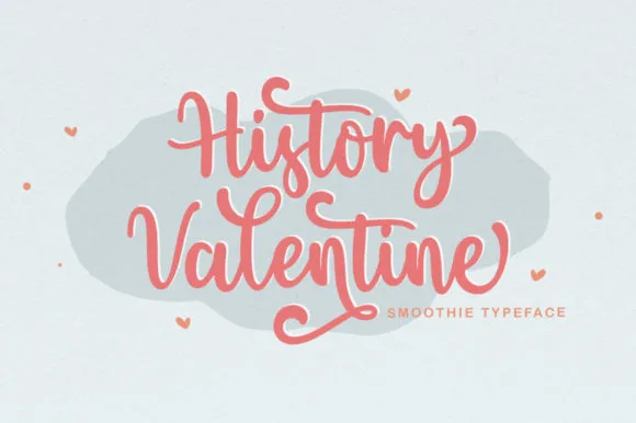 History Valentine Font History Valentine Font Poster 1