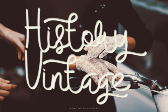 History Vintage Font Poster 1