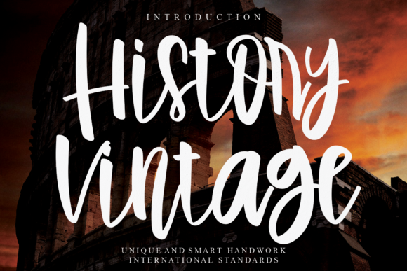 History Vintage Font Poster 1