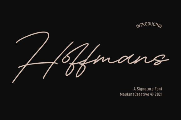 Hoffmans Signature Font
