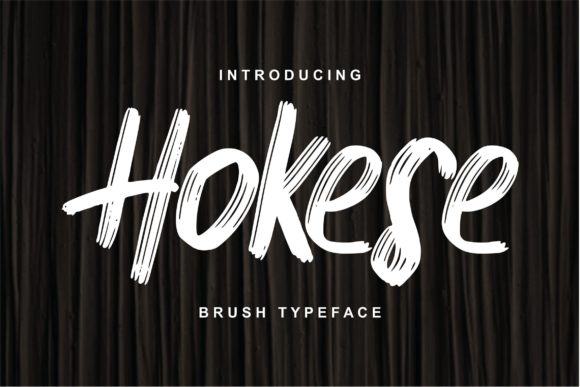 Hokese Brush Font Poster 1