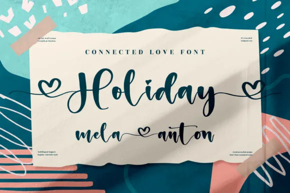 Holiday Font Holiday Font Poster 1