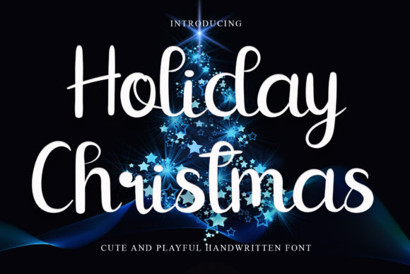 Holiday Christmas Font Poster 1