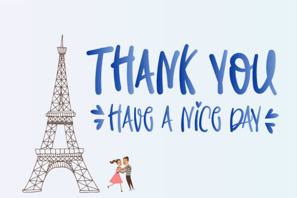 Holiday Lover in Paris Font Poster 11