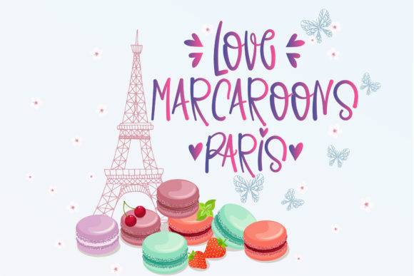 Holiday Lover in Paris Font Poster 3