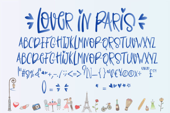 Holiday Lover in Paris Font Poster 10