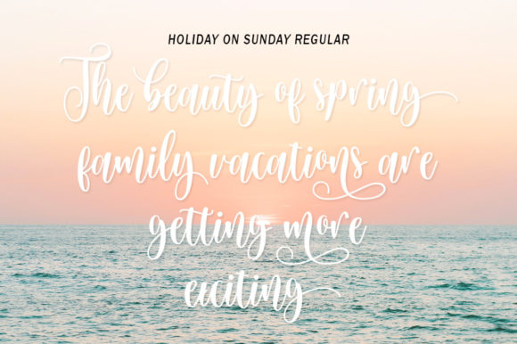 Holiday on Sunday Font Poster 3