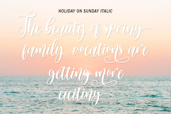 Holiday on Sunday Font Poster 4