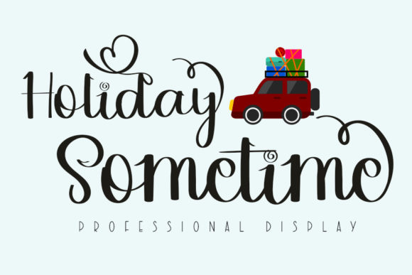 Holiday Sometime Font Poster 1