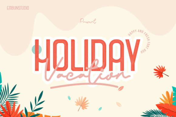 Holiday Vacation Font Poster 1