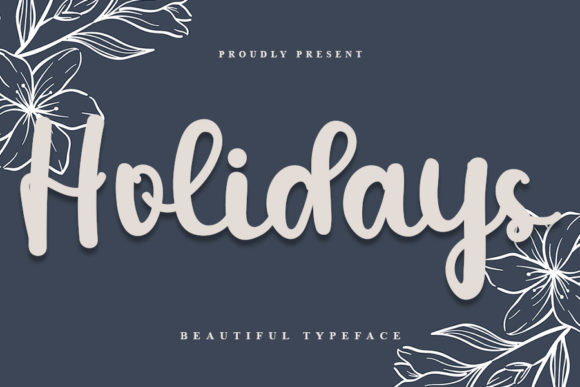 Holidays Font