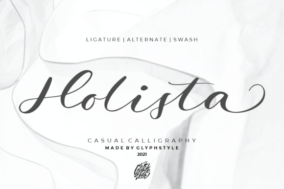Holista Calligraphy Font Poster 1